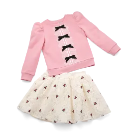 American Girl® x Janie and Jack Holiday Rose Skirt & Top Outfit for Girls