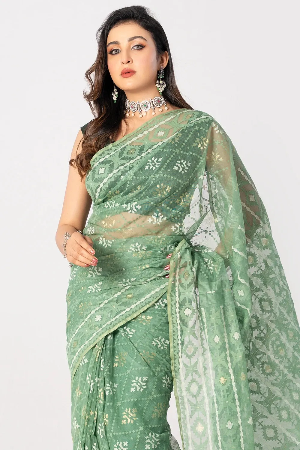 Belwari Jamdani Saree