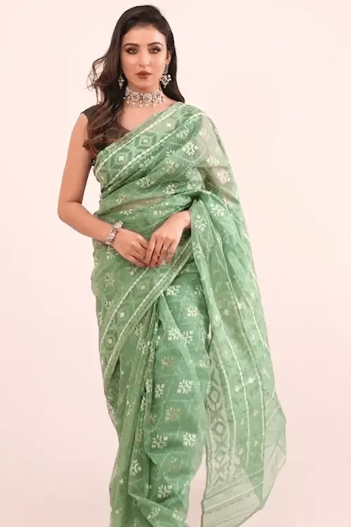 Belwari Jamdani Saree