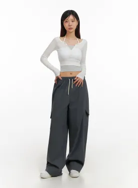 Cargo Wide Leg Pants IY410