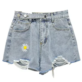 Daisy Denim Shorts