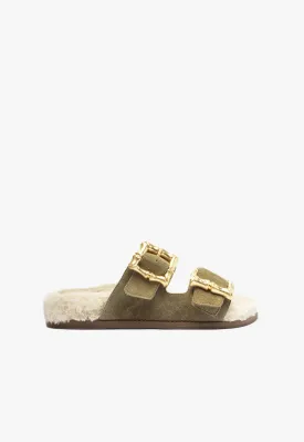 Enola Weekend Sporty Cow Suede Sandal