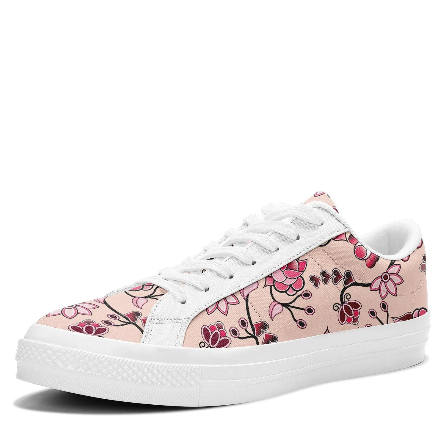 Floral Amour Aapisi Low Top Canvas Shoes White Sole