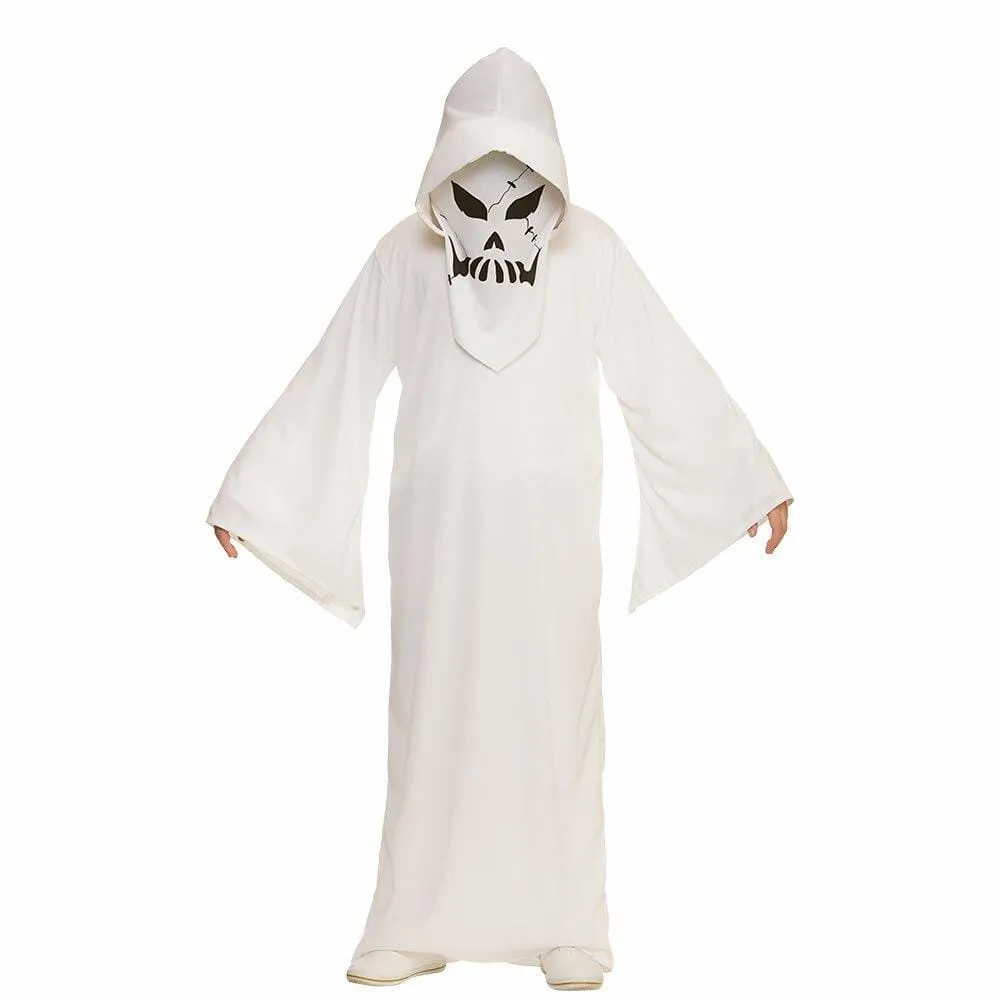 Ghastly Ghost Childs Fancy Dress Costume White Halloween