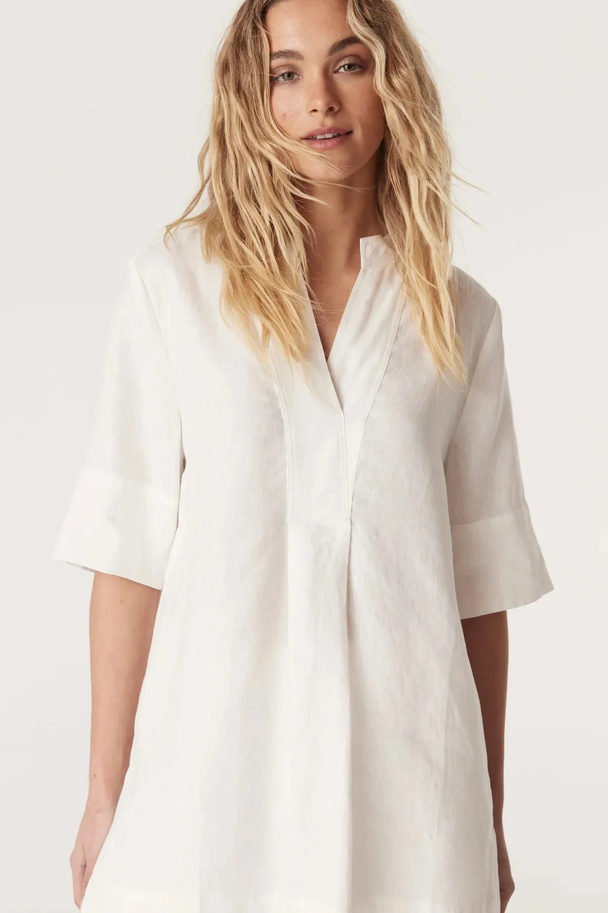 HAYWARD LINEN BLOUSE | White