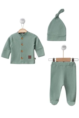 Jasper Baby Green Clothes Set - 3 Pcs