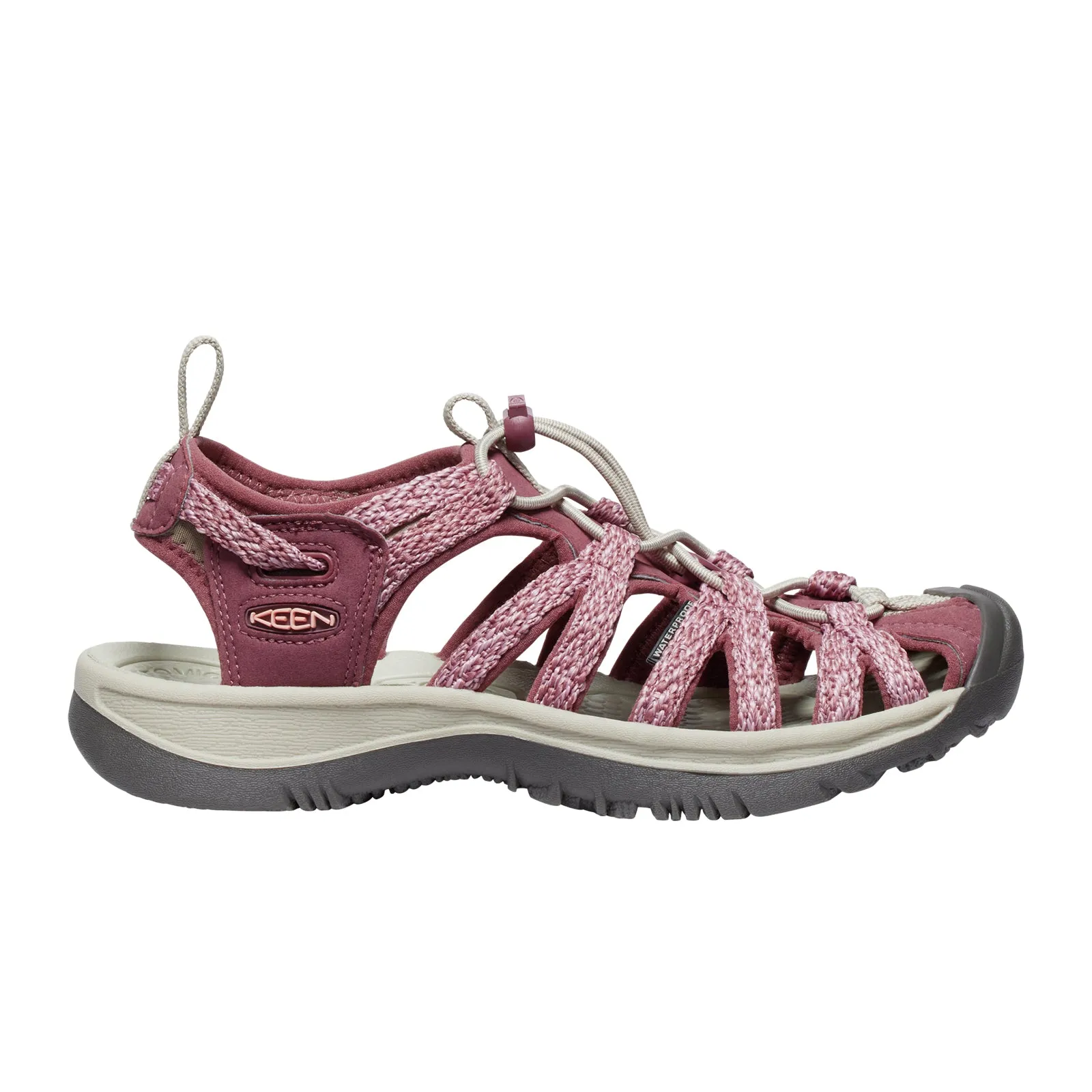 Keen Whisper Active Sandal (Women) - Rose Brown/Peach Parfait