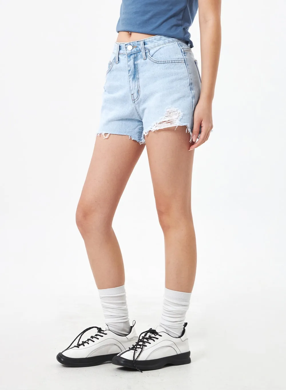 Light Wash Denim Shorts CA305