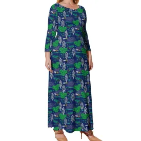 Living With The Land Plus Size Loose-Fit Long Sleeve Dress