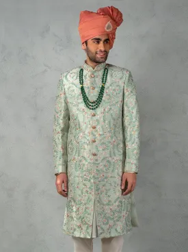 Mint Green Sherwani | TULA