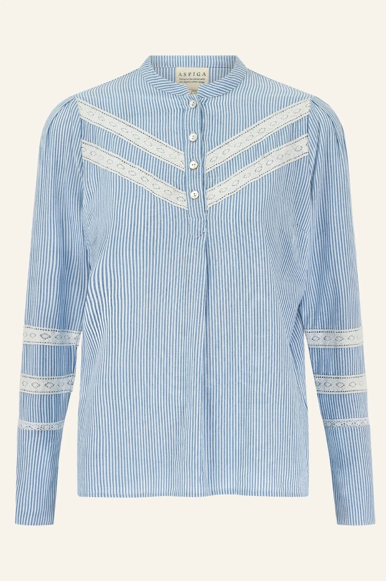 Romy Blouse | Stripe Blue