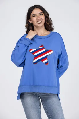 Star Spangled Long Sleeve Sweatshirt