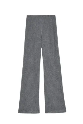 Sweater Rib Simple Pant, Charcoal