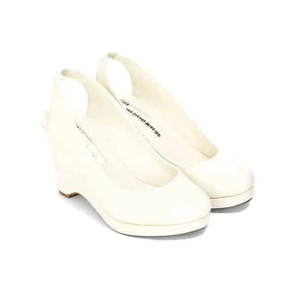 Wedge Slingback | Natural | Size 40