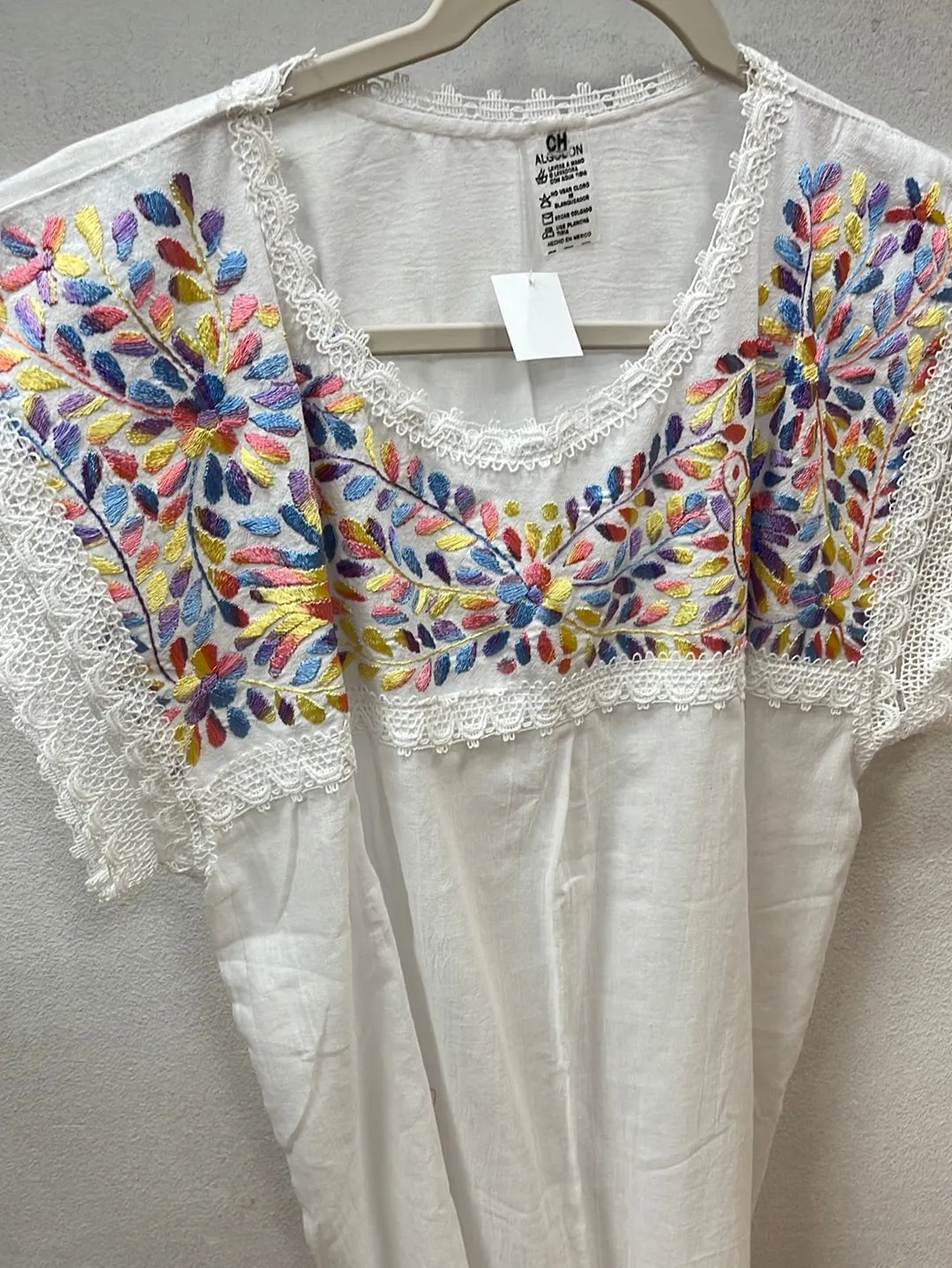 Yaritza Mexican Blouse White